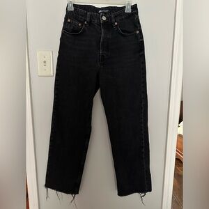 Zara Women's High Rise Black Jeans